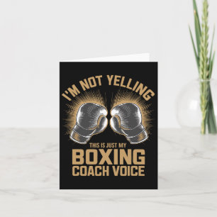 Boxing Coach Boxer Fighter Fight Boxers Coaching Card