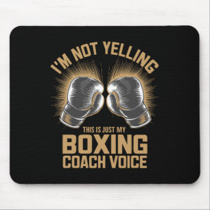 Boxing Coach Boxer Fighter Fight Boxers Coaching Mouse Mat