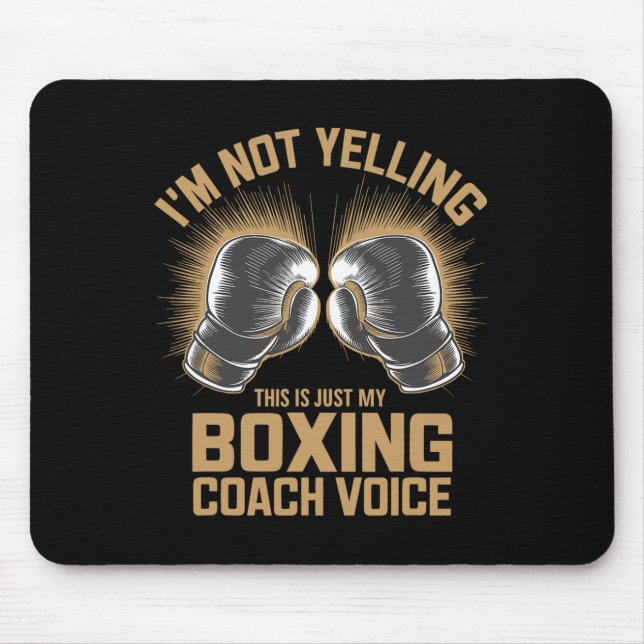 Boxing Coach Boxer Fighter Fight Boxers Coaching  Mouse Mat (Front)