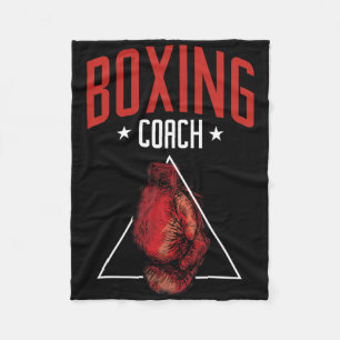 Boxing Coach Boxing Gloves Trainer Boxer Fleece Blanket