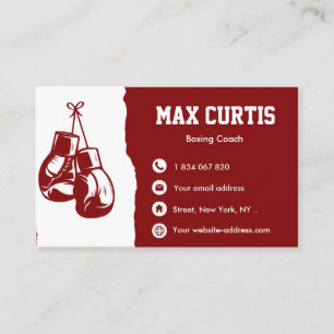 Boxing Coach  Business Card