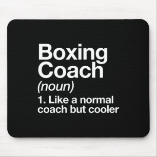 Boxing Coach Funny Sports Definition Trainer Marti Mouse Mat