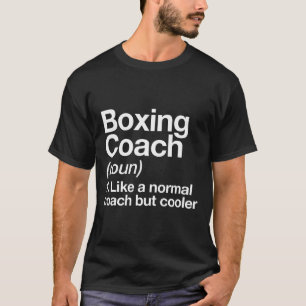 Boxing Coach Funny Sports Definition Trainer Marti T-Shirt