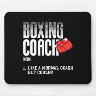 Boxing Coach Funny Sports Definition Trainers Mouse Mat