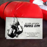 Boxing coach gloves watercolor ink art business card<br><div class="desc">Boxing coach gloves watercolor ink art</div>