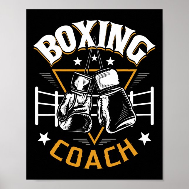 Boxing Coach - Kickboxing Kickboxer Gym Boxer 1  Poster (Front)