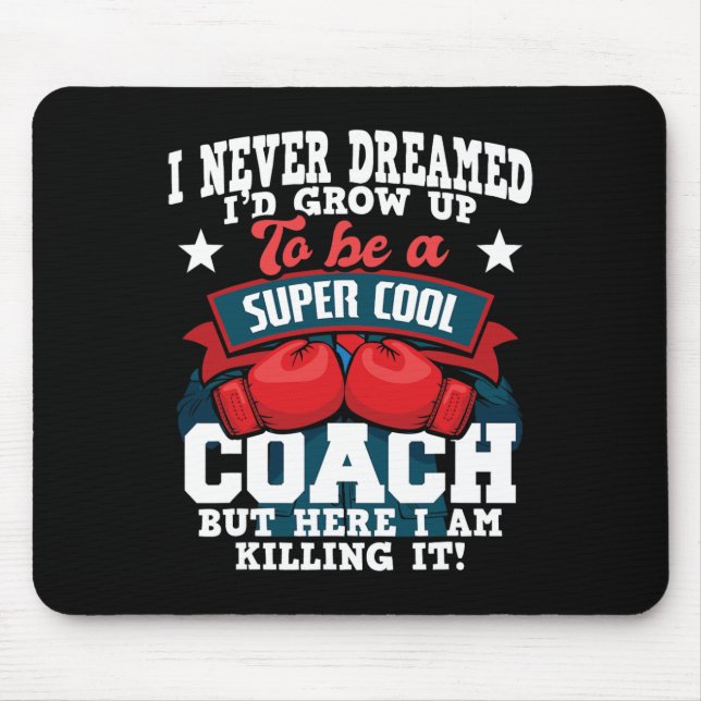 Boxing Coach - Kickboxing Kickboxer Gym Boxer 2  Mouse Mat (Front)