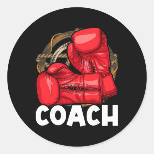 Boxing Coach - Kickboxing Kickboxer Gym Boxer _3 Classic Round Sticker