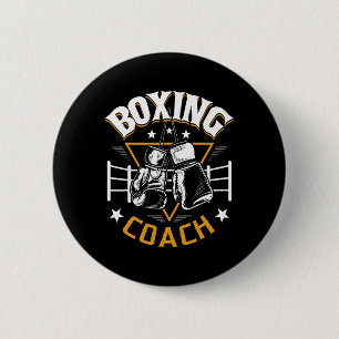 Boxing Coach - Kickboxing Kickboxer Gym Boxer 6 Cm Round Badge