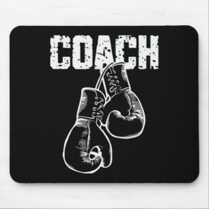 Boxing Coach Kickboxing Retro Boxing Gloves Boxer  Mouse Mat