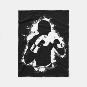 Boxing Combat Sports Sparring Gloves Gift - Boxer Fleece Blanket