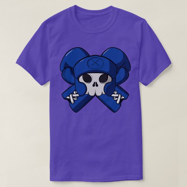 Boxing crew Jolly pirate  Blue corner no caption T-Shirt (Design Front)