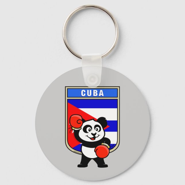 Boxing Cuba Panda Key Ring (Front)
