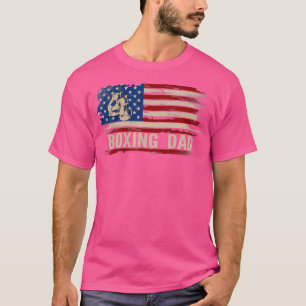 Boxing Dad American Usa Flag Sports Boxer T-Shirt