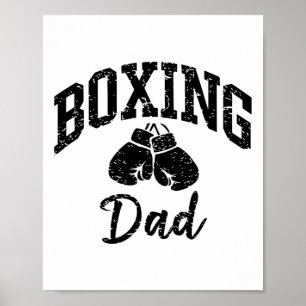 Boxing Dad Athlete Enthusiast Sporty Cool Poster