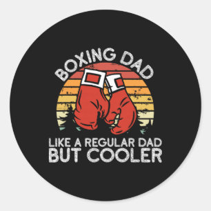 Boxing Dad - Boxing Moves Boxing Coach Daddy Boxer Classic Round Sticker