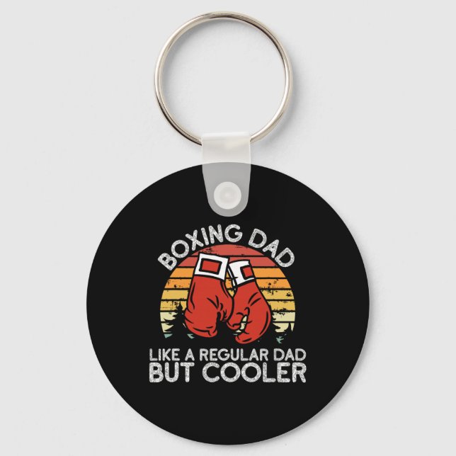 Boxing Dad - Boxing Moves Boxing Coach Daddy Boxer Key Ring (Front)