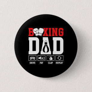 Boxing Dad Drive Pay Clap Boxing Father 6 Cm Round Badge