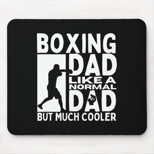 Boxing Dad Father Quote Funny Boxer  Mouse Mat (Front)