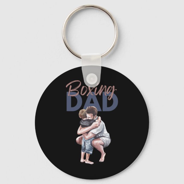 Boxing Dad  Key Ring (Front)