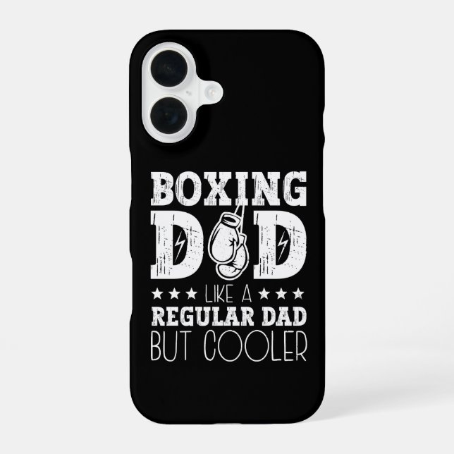 Boxing Dad Like A Regular Dad But Cooler iPhone 16 Case (Back)