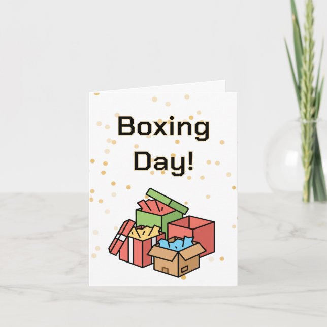 Boxing Day, Hearts Full Greeting Card (Front)