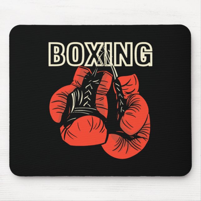 Boxing Design Boxing Gloves Martial Artist  Mouse Mat (Front)