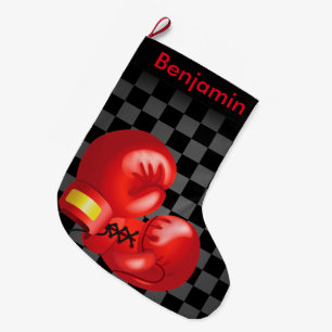 Boxing Design Large Christmas Stocking