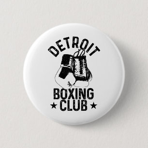Boxing Detroit Michigan Martial Arts Boxer 1  6 Cm Round Badge