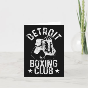 Boxing Detroit Michigan Martial Arts Boxer Card