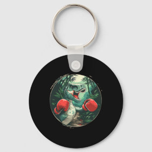 Boxing Dinosaur Boxer Dino Kickboxing T-rex Boxing Key Ring