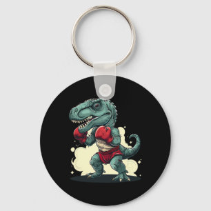 Boxing Dinosaur Boxer Dino Kickboxing T-rex Boxing Key Ring