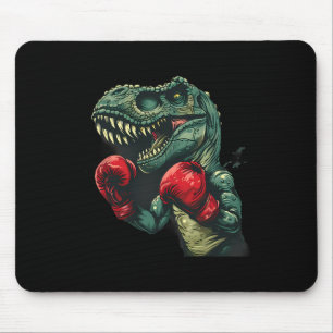 Boxing Dinosaur Boxer Dino Kickboxing T-rex Boxing Mouse Mat