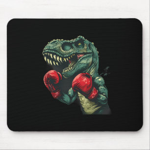 Boxing Dinosaur Boxer Dino Kickboxing T-rex Boxing Mouse Mat