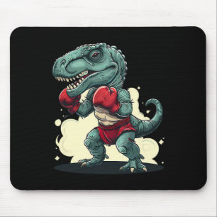 Boxing Dinosaur Boxer Dino Kickboxing T-rex Boxing Mouse Mat