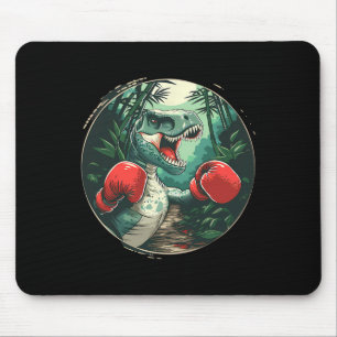 Boxing Dinosaur Boxer Dino Kickboxing T-rex Boxing Mouse Mat