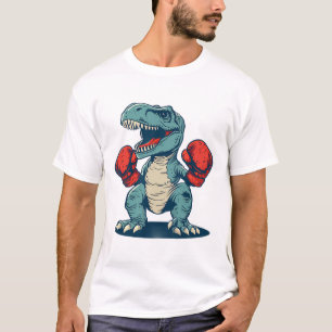 Boxing Dinosaur Boxer Dino Kickboxing T-rex Boxing T-Shirt