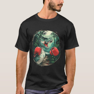 Boxing Dinosaur Boxer Dino Kickboxing T-rex Boxing T-Shirt
