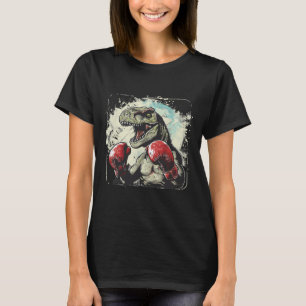 Boxing Dinosaur Boxer T-rex Kickboxing Dino Boxing T-Shirt