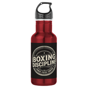 Boxing Discipline Motivation Vintage Gym 532 Ml Water Bottle
