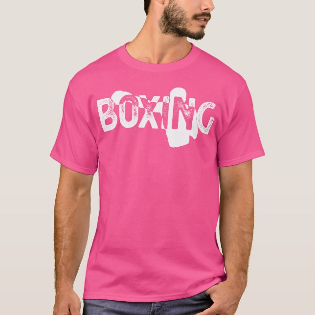 Boxing Distressed Gym Training Boxer T-Shirt (Front)