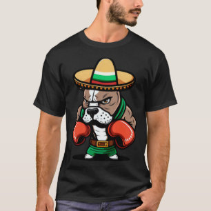 Boxing Dog Cinco De Mayo Boxing T-Shirt