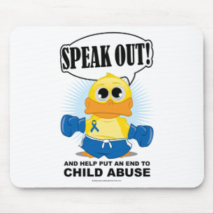 Boxing Duck Child Abuse Mouse Mat