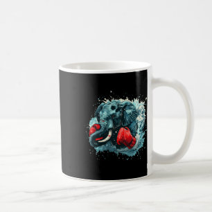 Boxing Elephant Lover Boxing Gloves Kickboxing Fun Coffee Mug