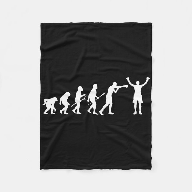 Boxing Evolution - Boxing Lover Boxer Kickboxing F Fleece Blanket (Front)