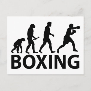 Boxing Evolution Postcard