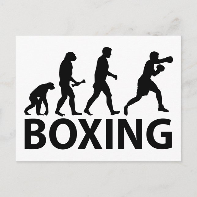 Boxing Evolution Postcard (Front)