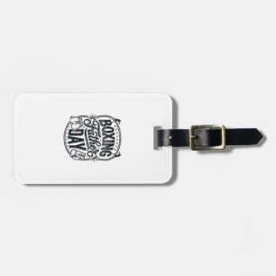 Boxing Father Day Vintage Engraving Shirt Design_1 Luggage Tag