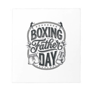 Boxing Father Day Vintage Engraving Shirt Design_1 Notepad