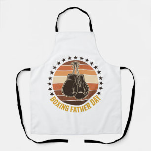 Boxing Father Day Vintage Gloves Shirt Design_1 Apron